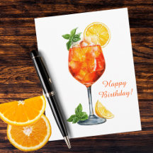 Funny Birthday Spritz Italian Cocktail Custom