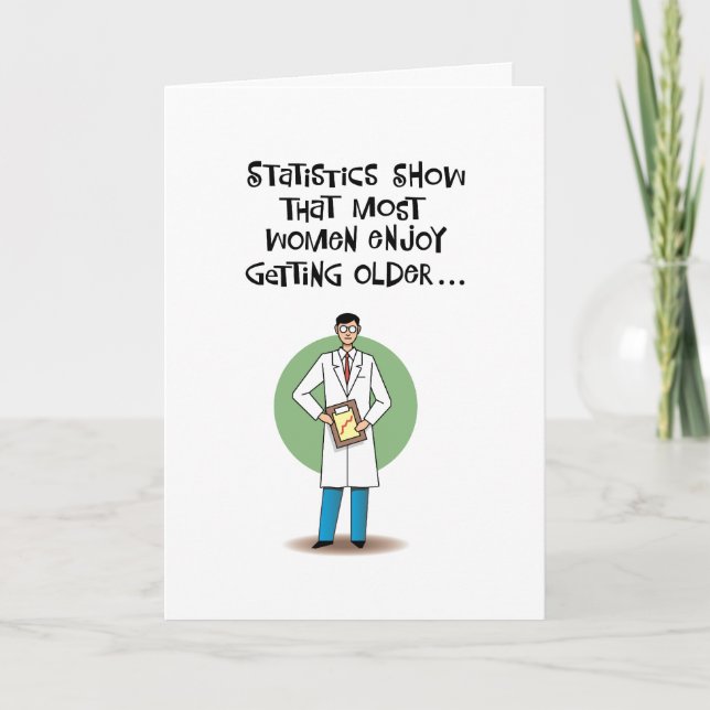 Funny Birthday Statisics Card (Front)