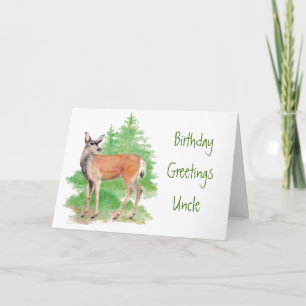 Funny Birthday Uncle,Someone Deer to my Heart Card