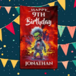 Funny Birthday Zombie Boy Banner<br><div class="desc">Apocalypse Birthday Zombie Boy A great Zombie THEME banner is that perfect element for your PARTY decor. This design may be personalised by clicking Personalise this Template and then choosing the click to customise further option add text, change the text colour or style, or delete the text for an image...</div>