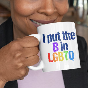 Funny Bisexual LGBTQ Rainbow Humour Quote Coffee Mug