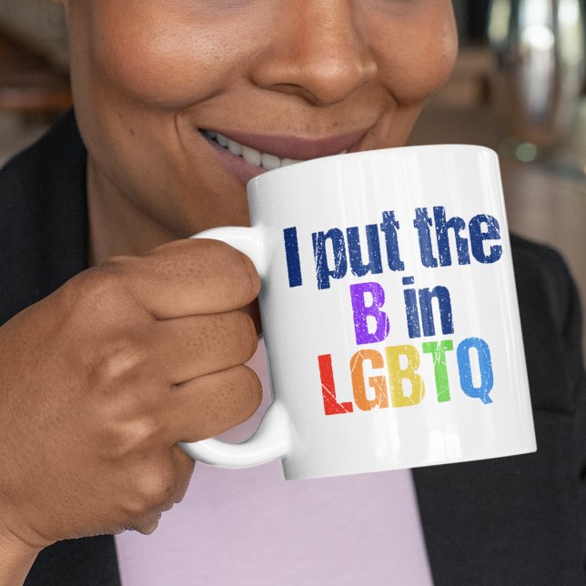 Funny Bisexual LGBTQ Rainbow Humour Quote Coffee Mug (Creator Uploaded)