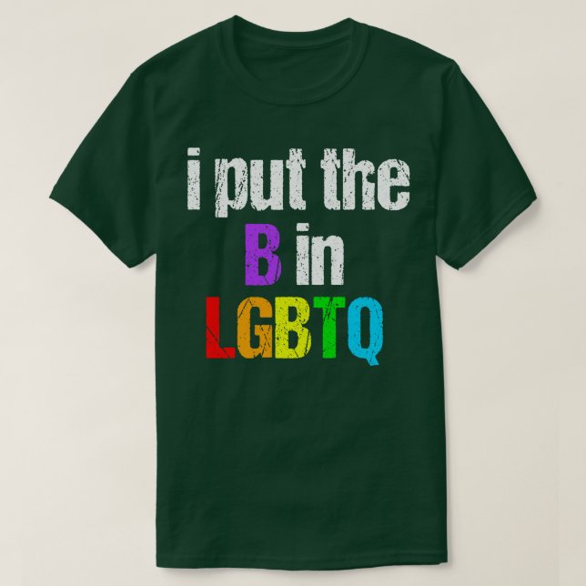 Funny Bisexual LGBTQ T-Shirt (Design Front)