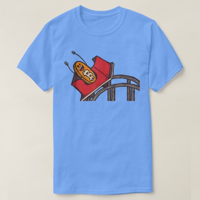 Funny Bitcoin Rollercoaster   Cryptocurrency Tee  (Design Front)