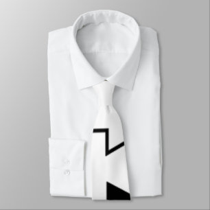 Funny Black and White Tie