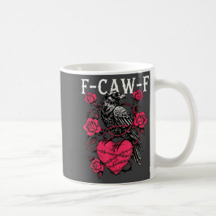 Funny Black Bird F-caw-f Anti Valentines Day Singl Coffee Mug