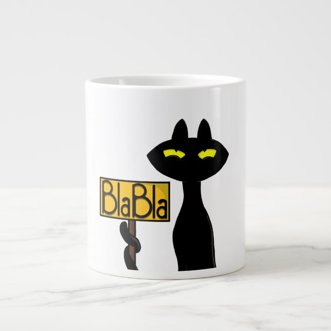 Funny Black Cat  " Bad Boogie - BlaBla" Mug (Front)