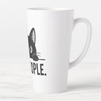 Funny Black Cat "EW, PEOPLE." Coffee Mug | Cute In