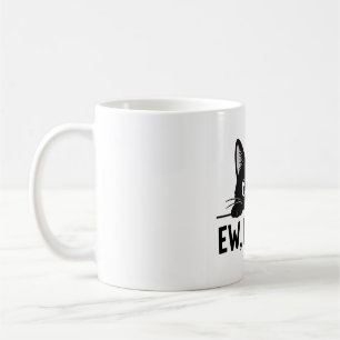 Funny Black Cat "EW, PEOPLE." Coffee Mug Cute In