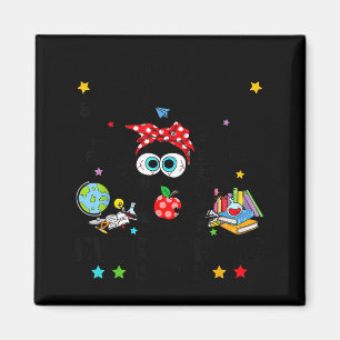 Funny Black Cat I Survived 67 Days Of School I'm F Magnet