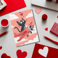 Funny black cat Kids School Valentine's Day