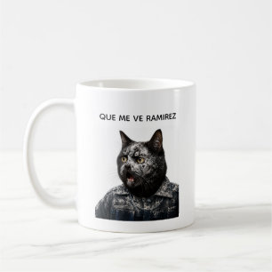 Funny Black Cat – What Happened?! Coffee Mug