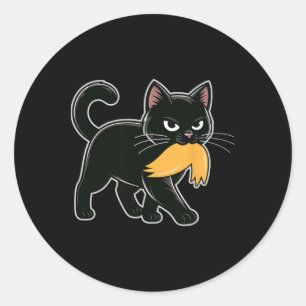 Funny Black Cats Against Trump Anti Trump Tee Classic Round Sticker