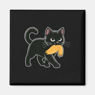Funny Black Cats Against Trump Anti Trump Tee Magnet
