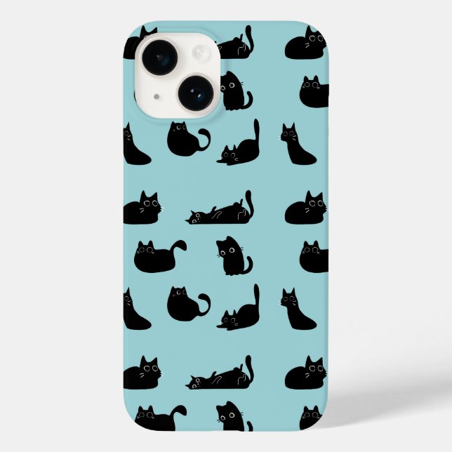 Funny Black Cats Case-Mate iPhone Case (Back)