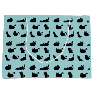 Funny Black Cats Large Gift Bag
