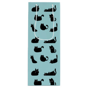 Funny Black Cats Wine Gift Bag