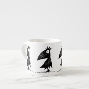 Funny Black Crows Espresso Cup