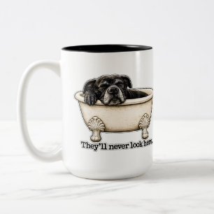 Funny Black Dog Mug Pitbull Humour