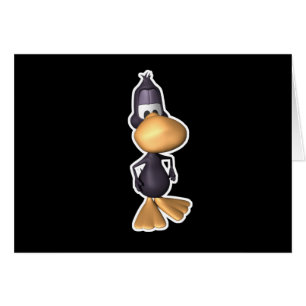 funny black duck