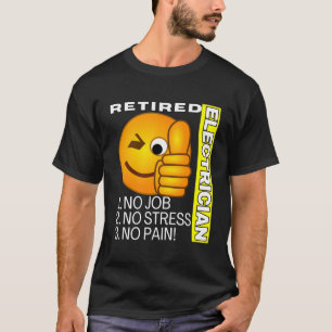 Funny Black Electrician Humour Apparel T-Shirt