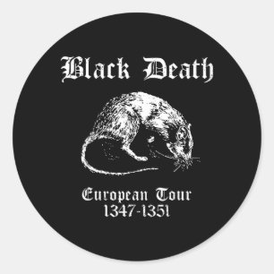Funny Black Government Agencyth European Tour Classic Round Sticker