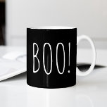 Funny Black Halloween | BOO Spooky Typography Coffee Mug<br><div class="desc">Say “BOO” to boring mugs! This black Halloween coffee mug features bold BOO typography with a spooky cute vibe. Perfect for Halloween lovers, ghost fans, or anyone who wants to add a little frightful fun to their morning routine. Whether you’re sipping coffee, tea, or witchy brews, this mug makes a...</div>