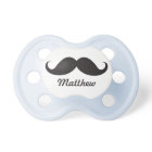 Funny black handlebar moustache stache personalise