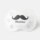 Funny black handlebar moustache stache personalise
