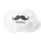 Funny black handlebar moustache stache personalise