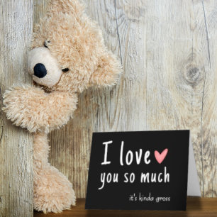 Funny Black I love you Valentine's Day Card 