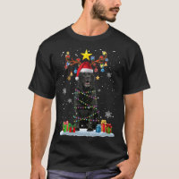 Funny Black Lab Dog Christmas Reindeer Christmas L