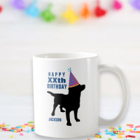 Funny Black Lab Dog Custom Birthday