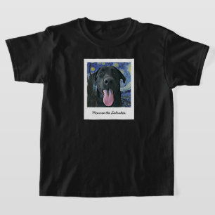 Funny Black Lab Pet Personalised Photo and Text T T-Shirt