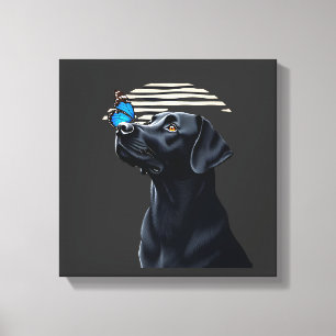 Funny Black Labrador Retriever Lab Dog Owner Pet A Canvas Print