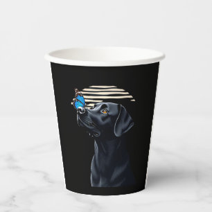 Funny Black Labrador Retriever Lab Dog Owner Pet A Paper Cups