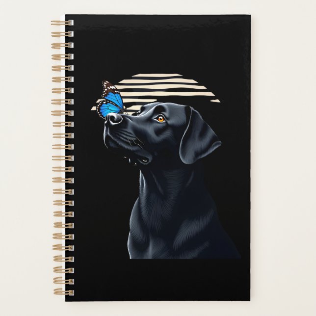 Funny Black Labrador Retriever Lab Dog Owner Pet A Planner (Front)