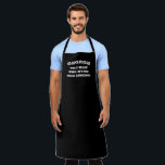 Funny black man myth legend BBQ apron for men<br><div class="desc">Funny black man myth legend BBQ apron for men. Personalized cooking aprons in any color for guys. Cool typography design. Add your own name or humorous quote. Create your own unique Birthday party gift for coach, dad, father, husband, friend, grandpa, grandfather, kids, boss, co worker, chef, cook, colleague, son, brother...</div>