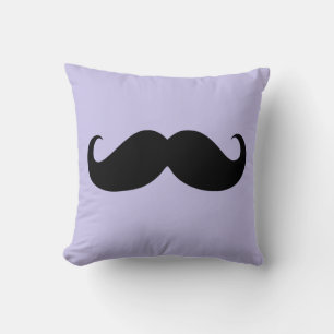 Funny Black Moustache 3 Cushion