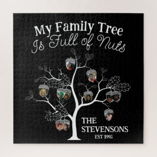 Funny Black Picture Family Tree is Full of Nuts   Jigsaw Puzzle