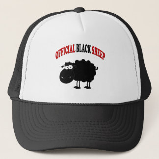 Funny black sheep trucker hat