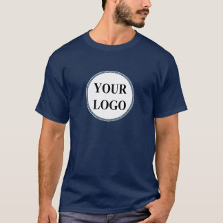 Funny Black White Manly Create Your Own LOGO T-Shirt