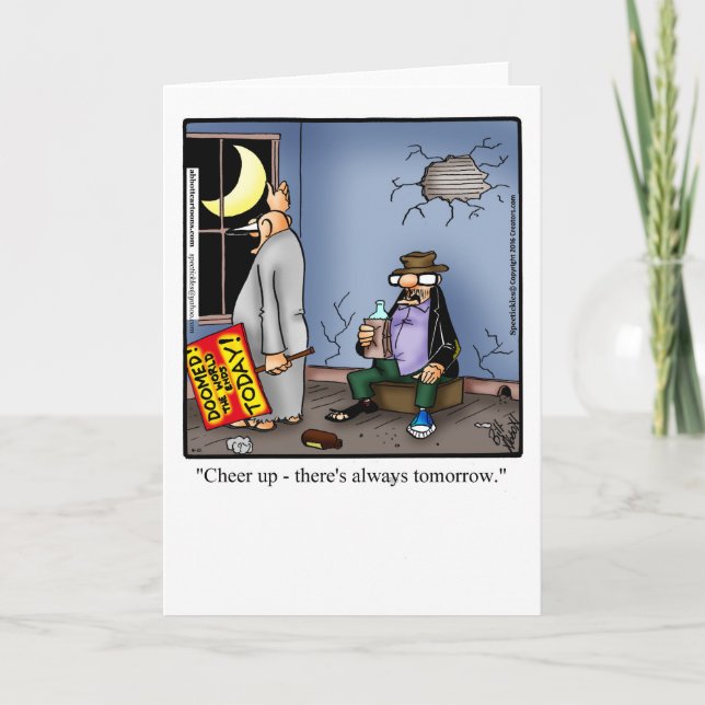 Funny Blank Greeting Card "Spectickles" (Front)