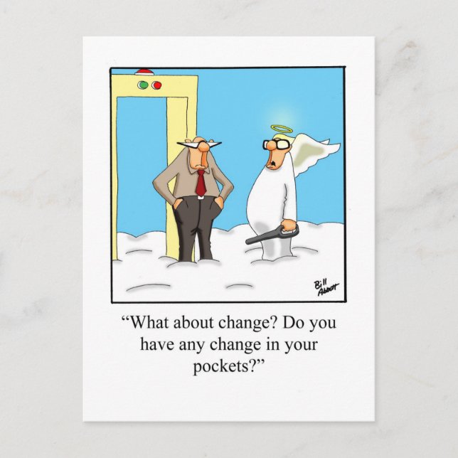 Funny Blessings & Faith Humour Postcard (Front)