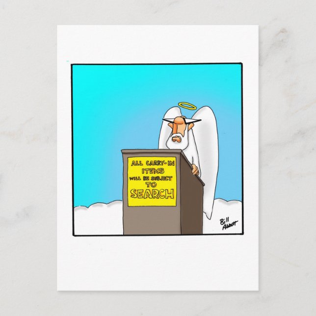 Funny Blessings & Faith Humour Postcard (Front)