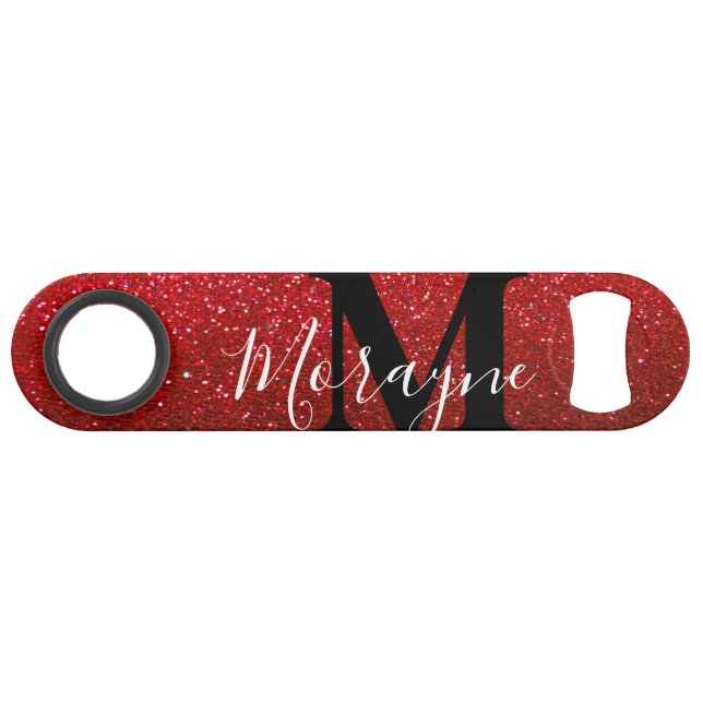 Funny Bling Drinking Joke Red Glitter Sparkles (Back Horizontal)