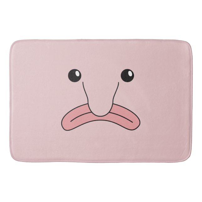 Funny Blobfish Funny Animals Blobfish Costume Bath Mat (Front)