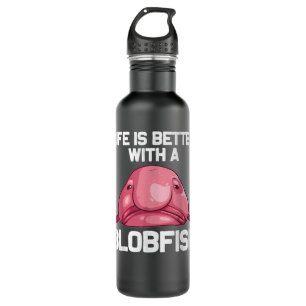 Funny Blobfish Gift For Men Women Sea Animal Lover 710 Ml Water Bottle