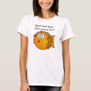 Funny Blow Fish Maternity T-shirt