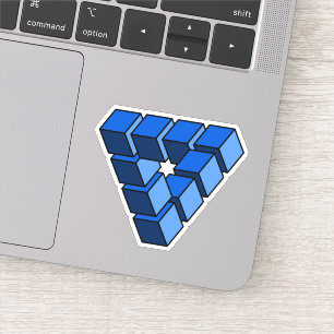 Funny Blue Black Toy Blocks Triangle Art